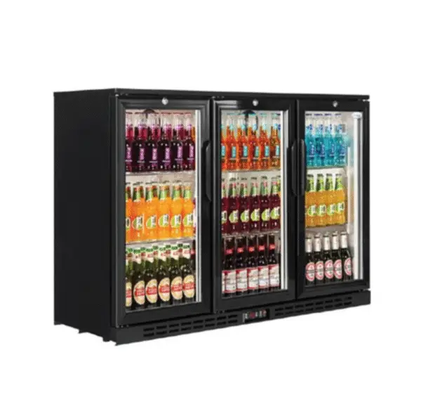 Back Bar Cooler – (3 door, hinged)