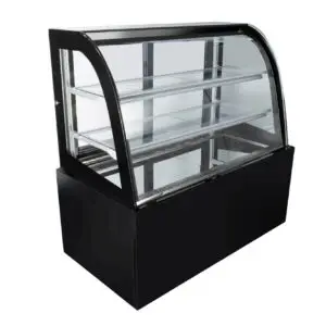 Cake Display Cooler – 900mm – Curved Glass F/M