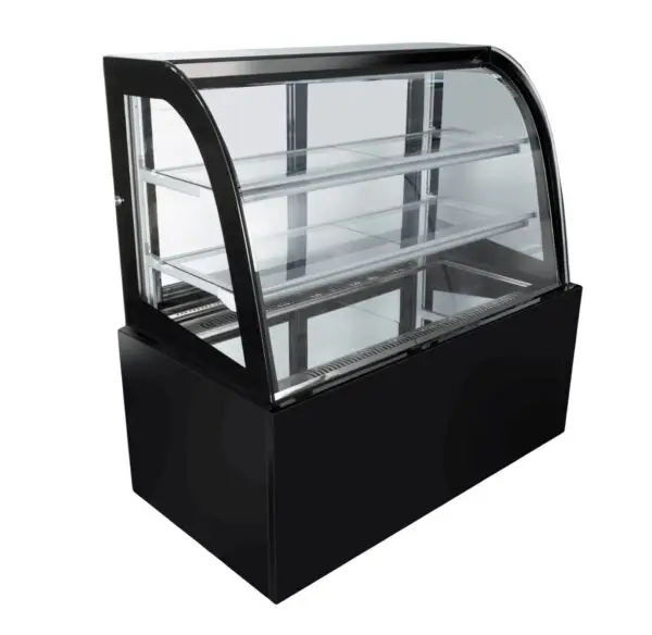 Cake Display Cooler – 900mm – Curved Glass F/M