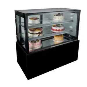 Cake Display Cooler – 900mm – Square Glass F/M