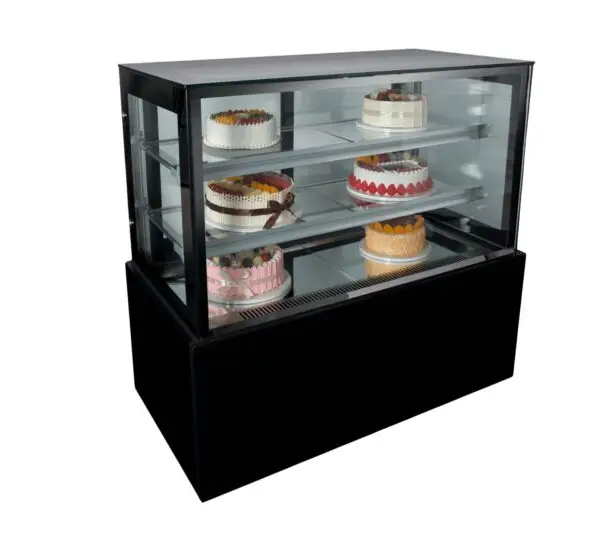 Cake Display Cooler – 900mm – Square Glass F/M