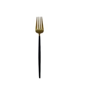 Black/Gold Dinner Fork for Sale