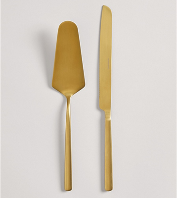 Cake Serving Set Gold for Sale