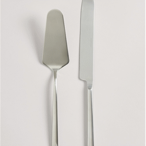 Cake Serving Set Silver for Sale