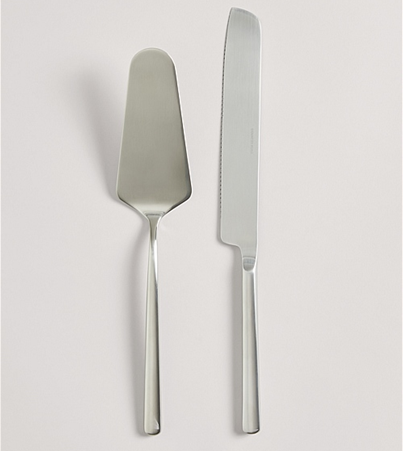 Cake Serving Set Silver for Sale