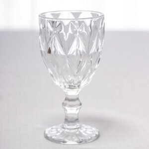 Clear Cut Wine Glass for Sale