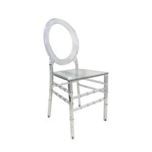 Clear O Back Resin Chair for Sale