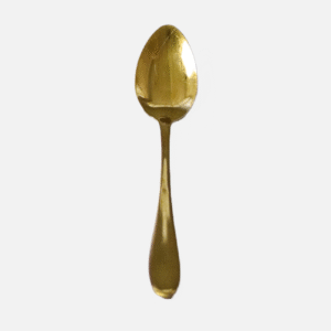 Gold Dessert Spoon Plain for Sale