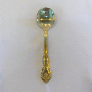 Gold Vintage Dessert Spoon for Sale