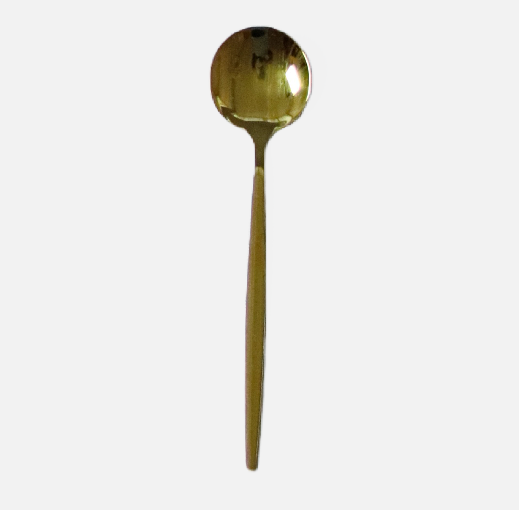 Modern Gold Dessert Spoon for Sale